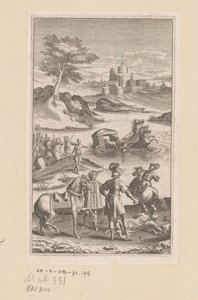 Archombrote Rescues King Meleander by Claude Mellan