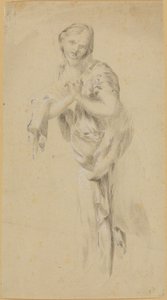 Penitent Magdalene by Claude Mellan