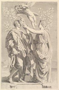 Frontispiece: Horace, Quinti Horatii Flacci Opera, 1642 by Claude Mellan