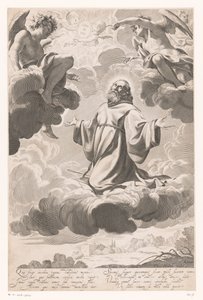 St. Francis of Paola in Ecstasy by Claude Mellan