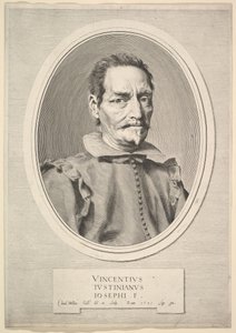 Portrait of Vicenzo Giustiniani by Claude Mellan