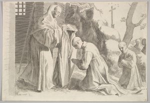St. Bernard Receives a Monks Habit