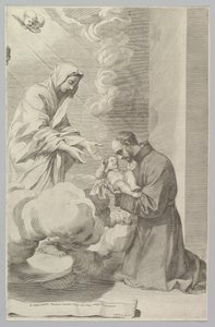 St. Gaetan, Founder of the Theatines by Claude Mellan