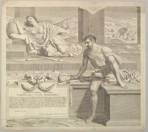 Theological Thesis of Antoine Talon, 1648 by Claude Mellan