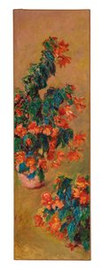 Red Azaleas in a Pot by Claude Monet
