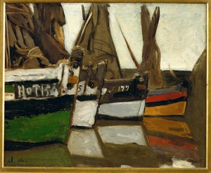 Fishing Boats, Honfleur by Claude Monet