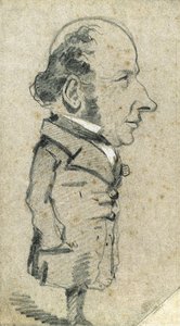 Caricature of Eugène Marcel by Claude Monet