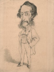 Caricature of Mario Uchard by Claude Monet