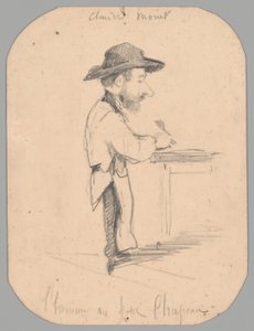 Caricature of a Man in the Small Hat by Claude Monet