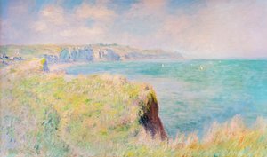 Cliffs and sailboats at Pourville
