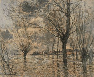 Flood of the Seine at Vétheuil by Claude Monet