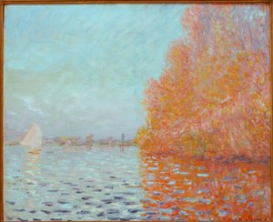 River Landscape, Autumn by Claude Monet