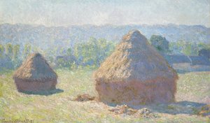 Haystacks, End of Summer by Claude Monet
