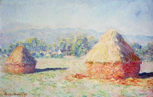 Haystacks in the Sun, Morning Effect, 1891 by Claude Monet