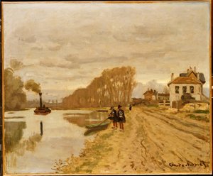 Infantrymen of the Flanant Guard on the Water by Claude Monet