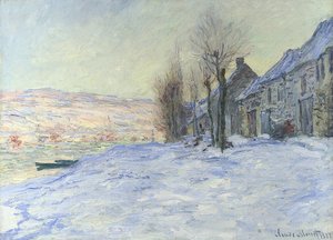 Lavacourt under Snow. Circa 1878-81 by Claude Monet