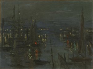 The port of Le Havre at night, 1873