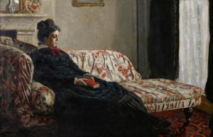Meditation. Madame Monet on the Sofa