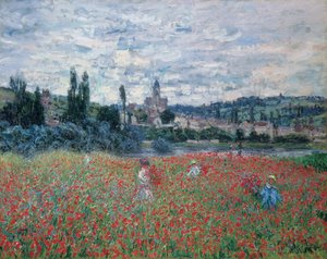Poppy Fields near Vétheuil, c.1879 by Claude Monet