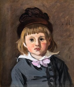 Portrait of Jean Monet in a pompom hat