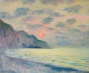 Sunset, Misty Weather, Pourville