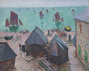 The Departure of the Boats, Étretat, 1885