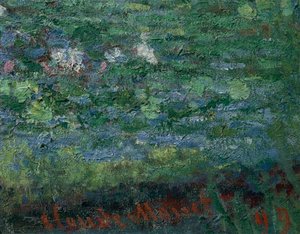 The Waterlily Pond: Green Harmony by Claude Monet