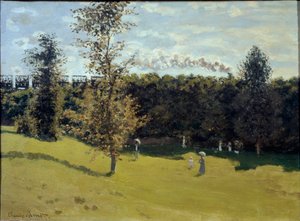 Train in the Countryside by Claude Monet