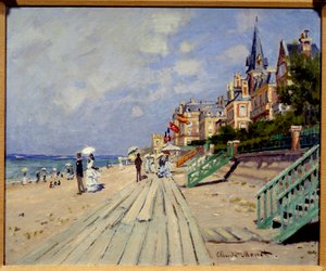 Trouville Beach by Claude Monet