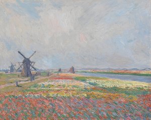 Tulip Fields Near The Hague. 1886 by Claude Monet