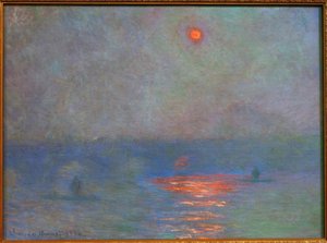 Waterloo Bridge, Sun in the Fog by Claude Monet