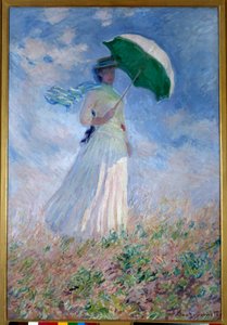 Woman With a Parasol Turned Toward the Right by Claude Monet