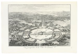 Perspective view of the city of Chaux, 1804 by Claude Nicolas Ledoux