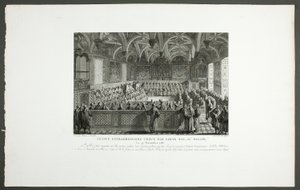 Special Session Held by Louis XVI at the Palace, from the series Historical Paintings of the French Revolution by Claude Niquet