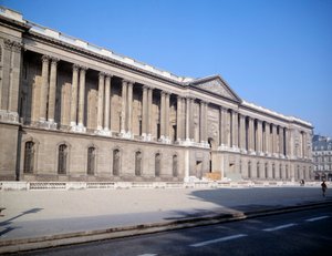 View of the Palais du Louvre and the colonnades by Claude Perrault