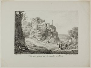 View of the Road from Cascatelles to Tivoli by Claude Thienon