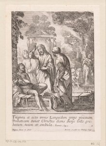 Healing of the Man at the Pool of Bethesda, Miracles of Our Lord Jesus Christ (series title), Miracles of Christ (series title) by Claude Vignon