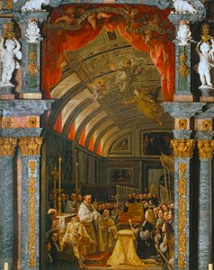 Adoration of the Sacred Form by Carlos II, King of Spain by Claudio Coello