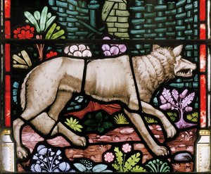 Wolf (detail), from The Good Shepherd, 1865
