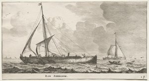 Various Ships and Views of Amsterdam, Part II: A Merchantman