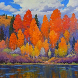 Autumn Lake Reflections by Cody DeLong