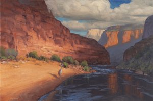 Canyon River Heron Glow by Cody DeLong