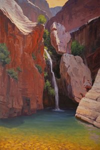 Hidden Desert Waterfall by Cody DeLong