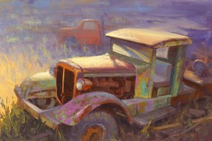 Old Trucks Golden Hour by Cody DeLong