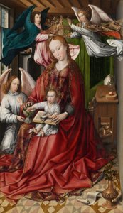 Virgin and Child Crowned by Angels by Colijn de Coter