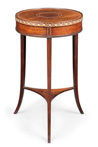 Victorian inlaid occasional table by Collinson and Lock