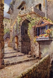 Mediaeval Houses, Alatri by Commendator Formilli