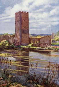 Ruins of Mediaeval Castle at Ninfa by Commendator Formilli