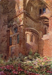 Sacro Speco with Roseto, Apse of the Lowermost Chapel, Subiaco by Commendator Formilli