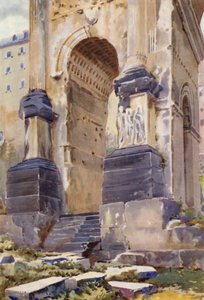 The Arch of Septimius Severus, Rome by Commendator Formilli